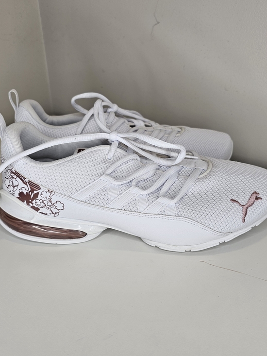 Puma Shoes - Puma Riaze Prowl 8.5 Women's White Sneakers with Rose Gold Accents